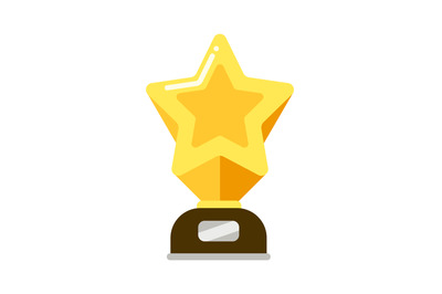 Gold star award for rewarding for achievements in sport or cinema