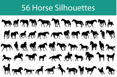 Horse Silhouette Set