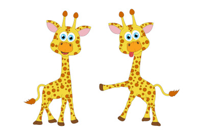 cute giraffe animal cartoon