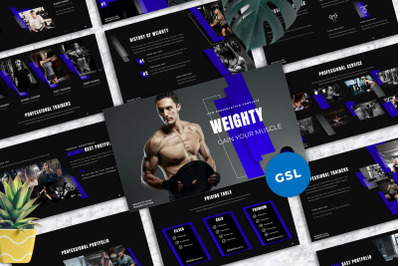 Weighty - Gym Googleslide Templates