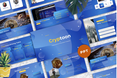 Cryptoon - Cryptocurrency Powerpoint Templates