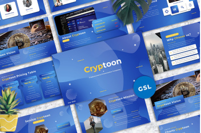 Cryptoon - Cryptocurrency Googleslide Templates