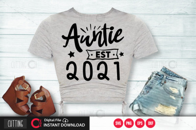 Auntie est 2021 svg