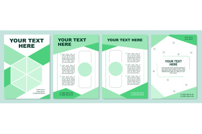Empty geometric brochure template