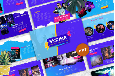 Skrine - Music Festival Powerpoint Templates