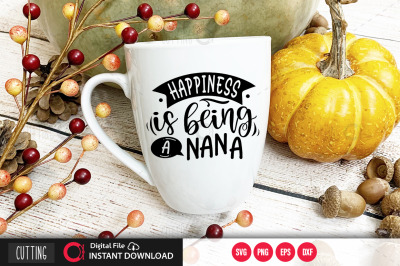 Happiness is being a nana 2 svg