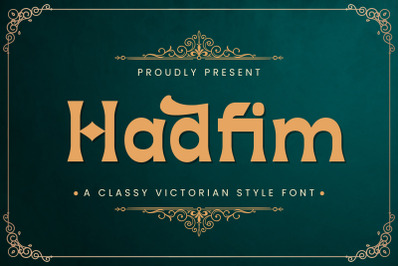 Hadfim - Victorian Decorative Font
