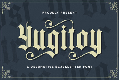 Yugitoy - Victorian Decorative Font