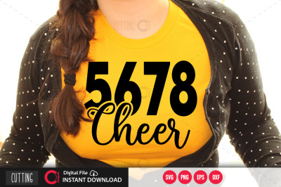 5678 cheer svg