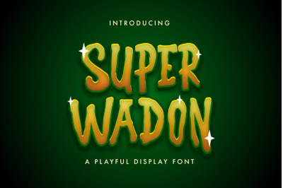 Super Wadon - Haunted Display Font