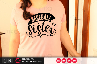 Baseball  sister svg