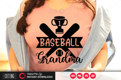 Baseball grandma svg