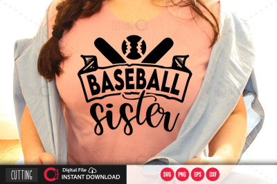 Baseball sister  2 svg