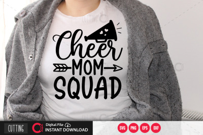 Cheer mom squad svg