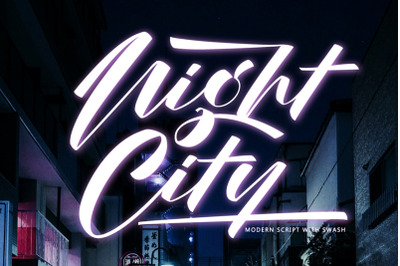 Night City -  Modern Script Fonts