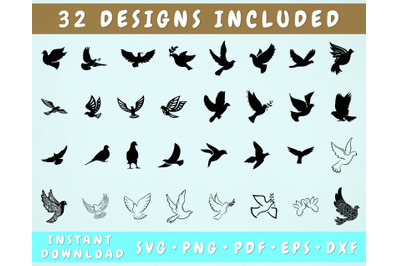 32 Dove SVG Bundle&2C; Pigeon Svg&2C; Dove Cut Files