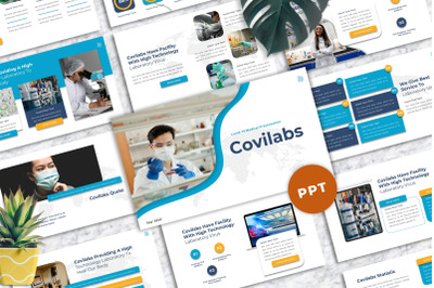 Covilabs - Covid Medical Powerpoint Template