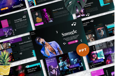 Smugle - Musician Powerpoint Templates