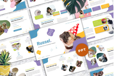 Russel - Pet Care Powerpoint Templates