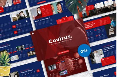 Covirus - Covid Medical  Googleslide Template