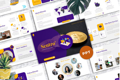 Sentro  - Cryptocurrency Powerpoint Templates