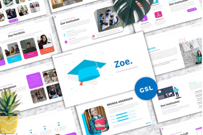 Zoe - University Googleslide Templates