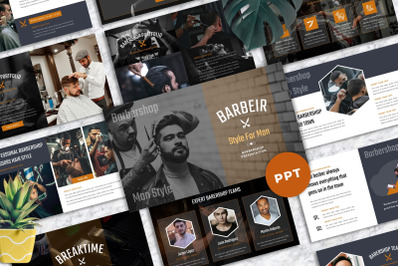 Barbeir - Barbershop Powerpoint Templates