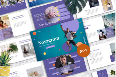 Novagram - Influencer Powerpoint Templates