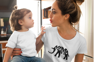 Mama Elephant svg cut file, lettering design
