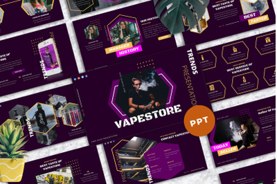 Vapestore - Vape &amp; Vapor Powerpoint Templates
