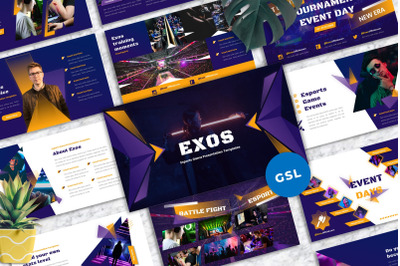 Exos -  Esports Gaming Googleslide Template