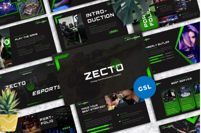 Zecto - Esports Game Googleslide Template