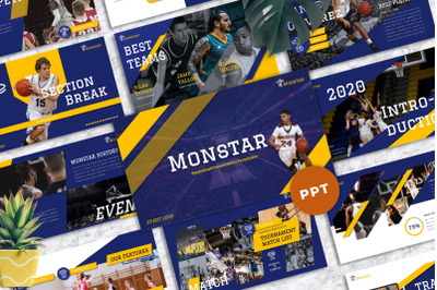 Monstar - Basketball Sport Powerpoint Templates