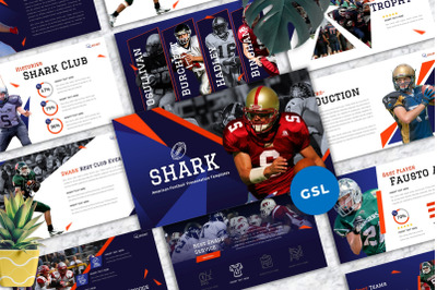 Shark - American Football Googleslide Templates