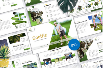 Goolfie - Golf Sport Googleslide Templates