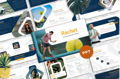 Rachet - Tennis Sport Powerpoint Templates