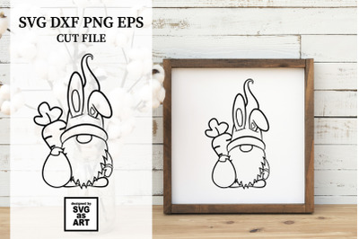 Cute Easter Gnome SVG Cut File