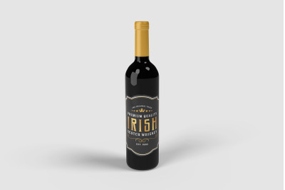 Wine Bottle Product Mockups V.1