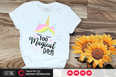 1oo magical days 2 svg