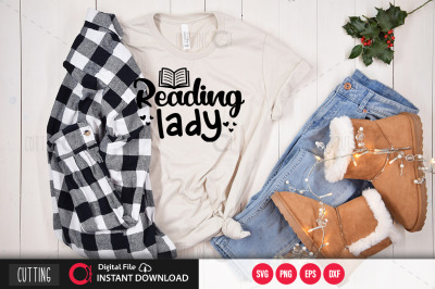 Reading lady