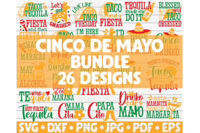 Cinco de mayo SVG Bundle | 26 designs