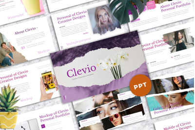 Clevio - Personal Portfolio Powerpoint Templates