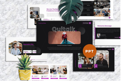 Quitalk - Freelance Powerpoint Templates