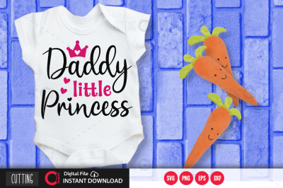 Daddy little princess svg