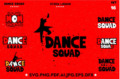 16 Dance Squad Svg Bundle
