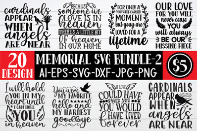 memorial svg bundle vol - 2