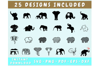 Download Elephant Svg On All Category Thehungryjpeg Com