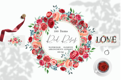 Red Roses Clipart