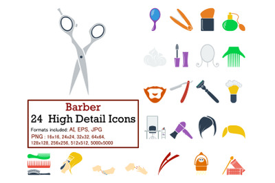 Barber Icon Set