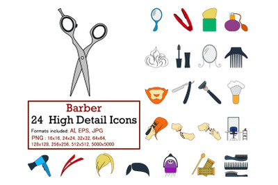 Barber Icon Set